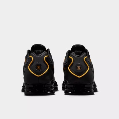 Black/University Gold  NK Shox TL Casual Shoes