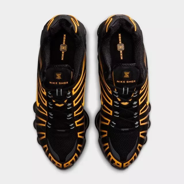 Black/University Gold  NK Shox TL Casual Shoes