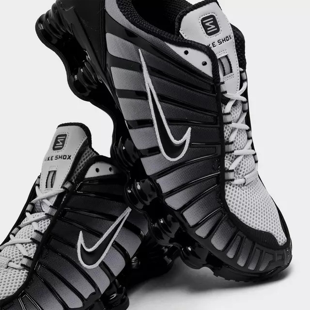 Black/Pure Platinum/White NK Shox TL Casual Shoes