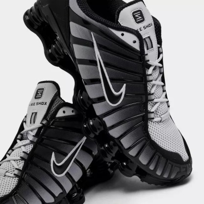 Black/Pure Platinum/White NK Shox TL Casual Shoes
