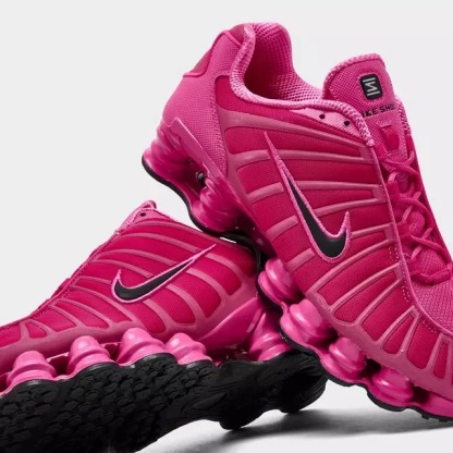 Desert Pink/Black/Desert Pink NK Shox TL Casual Shoes