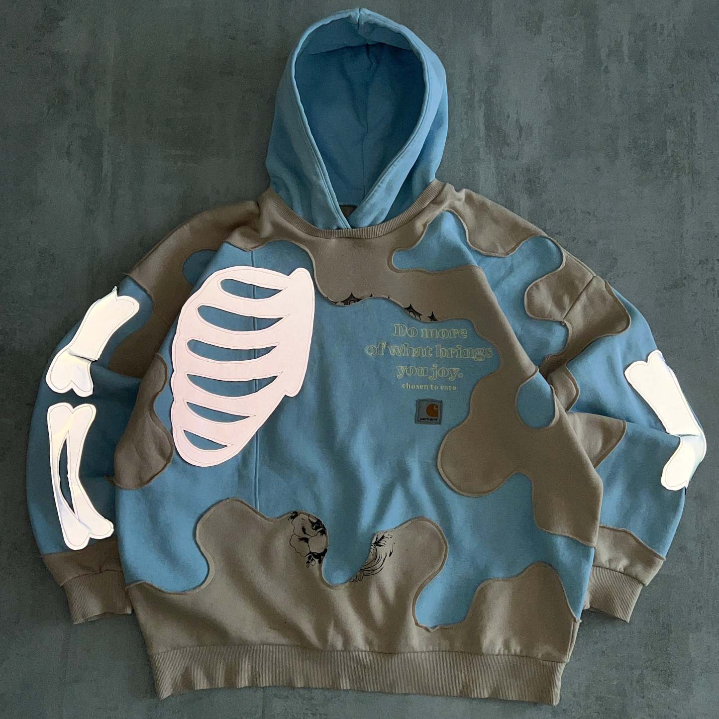 'DO MORE OF WHAT BRINGS YOU JOY' REFLECTIVE HOODIE (XL)