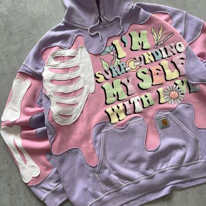 'WITH LOVE' HOODIE (L)