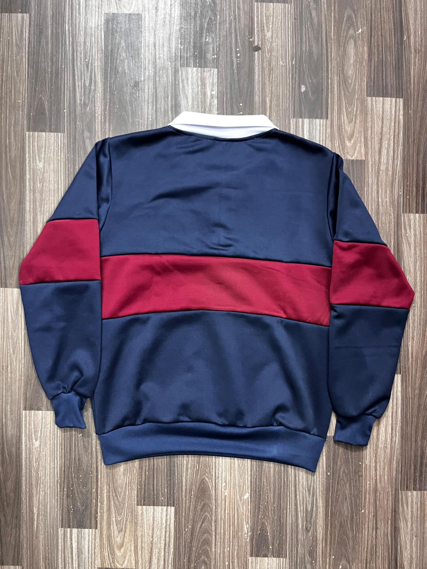 Barcelona New Blue/Red Embroidered Sweatshirt