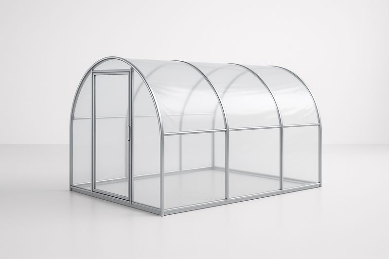 Serra a Tunnel in Policarbonato e Alluminio 3m x 2m x 2m