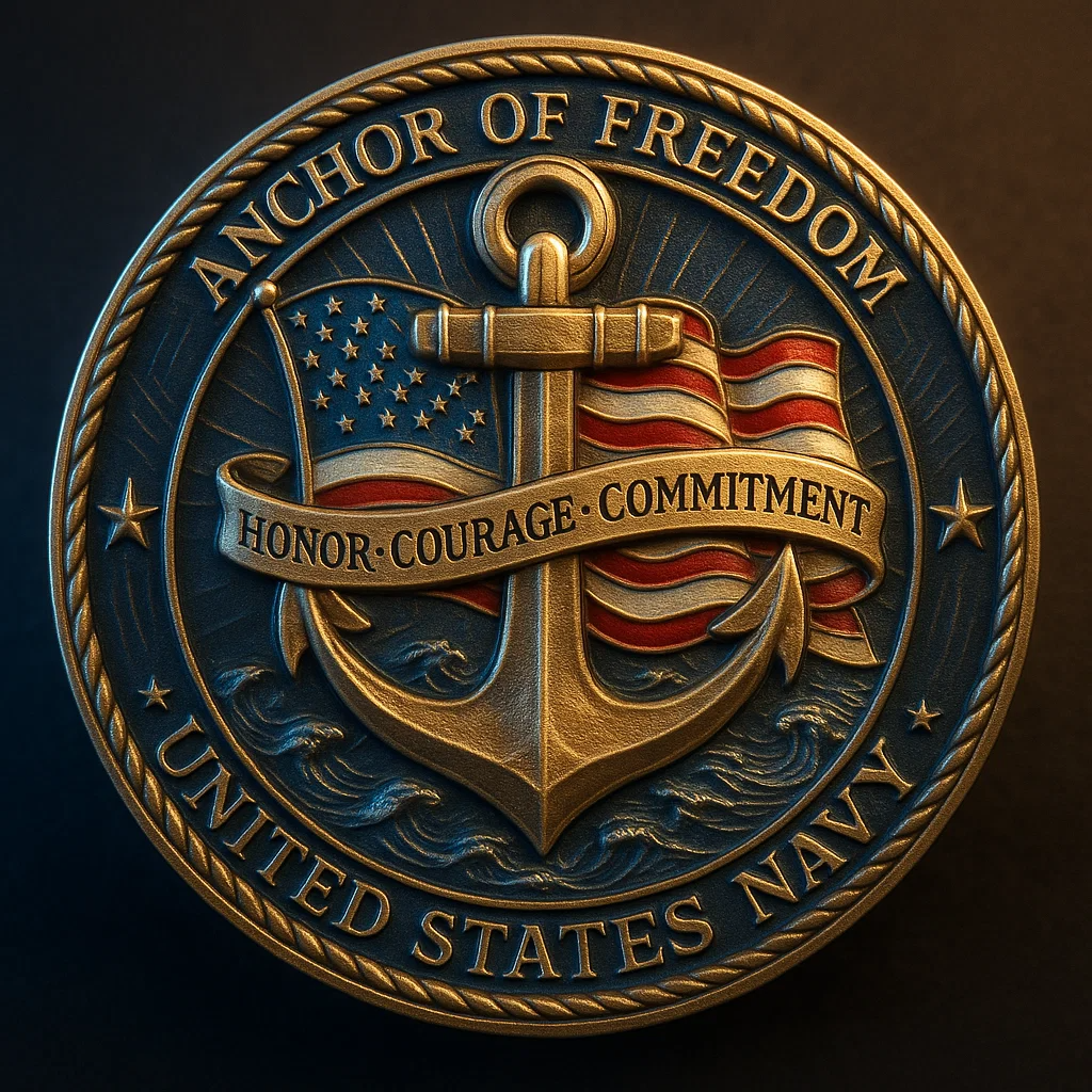 U.S. Navy Commemorative Coin – Anchor of Freedom⚓