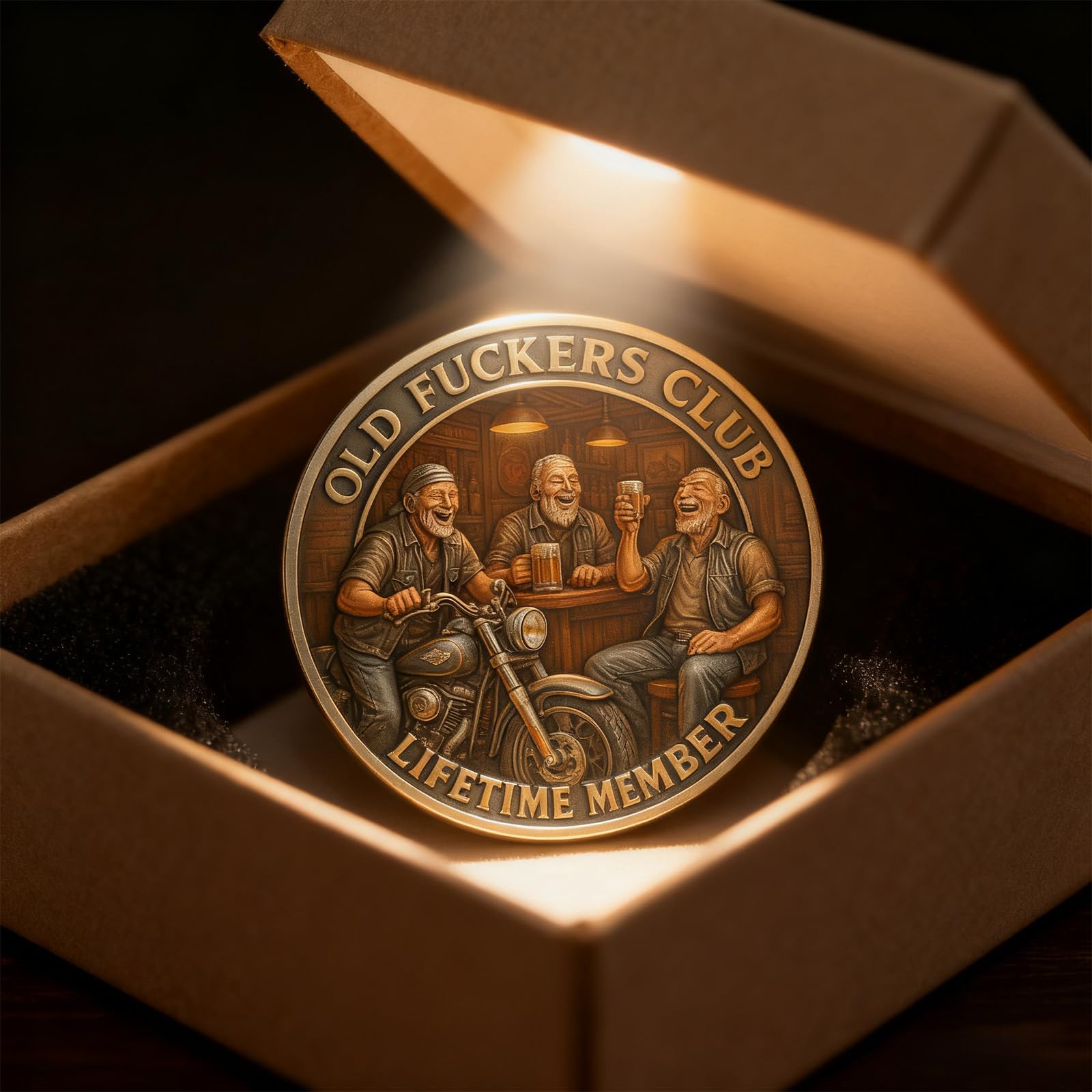 🎄Christmas HOT Sale 49% OFF -Old F*ckers Club – Lifetime Member Coin