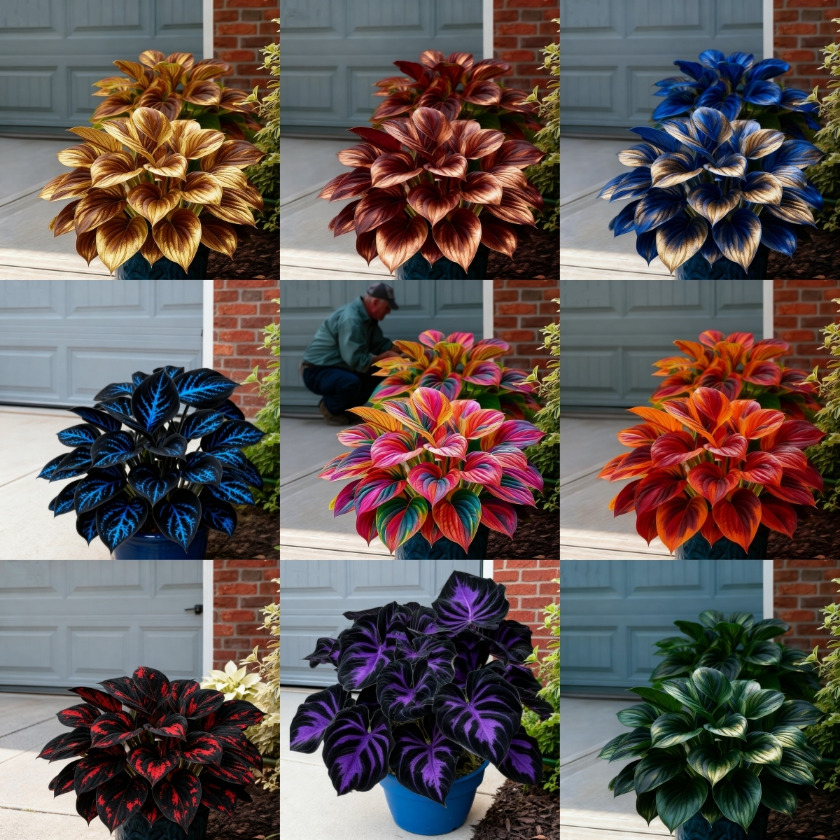 🌈🔥 Limited Edition Rainbow Flame Hostas -Rare Multicolor Foliage, Exclusive to Our Store 🌸