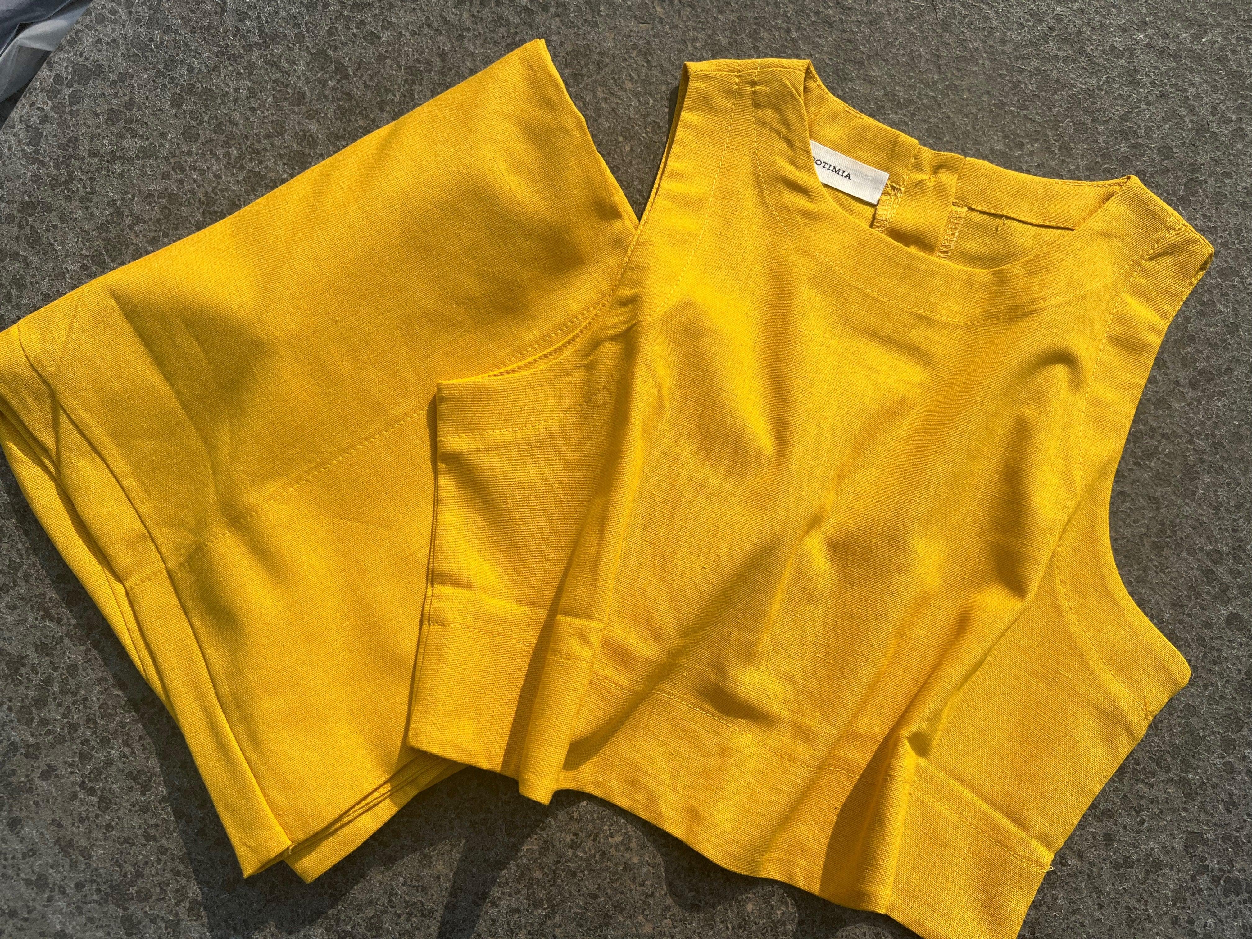 Chic Solid Color Sleeveless 2pieces Set-thevervian