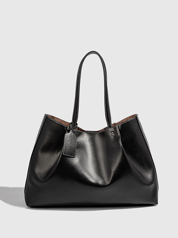 Fashion handbag commuter large capacity high-quality texture tote bag-thevervian