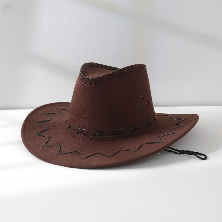 Western cowboy outdoor sun visor knight hat-thevervian