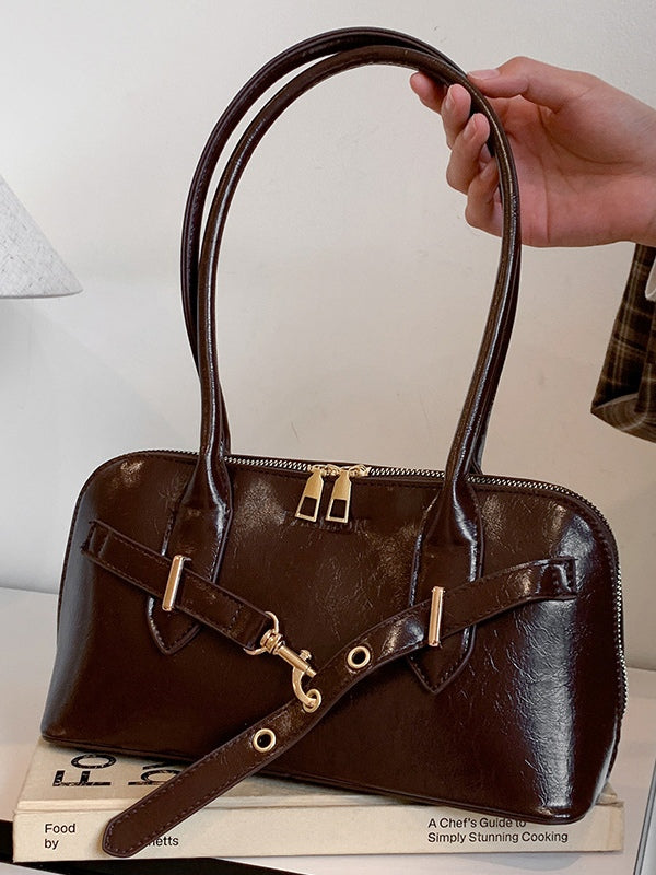 Fashion retro shell handheld shoulder crossbody bag-thevervian