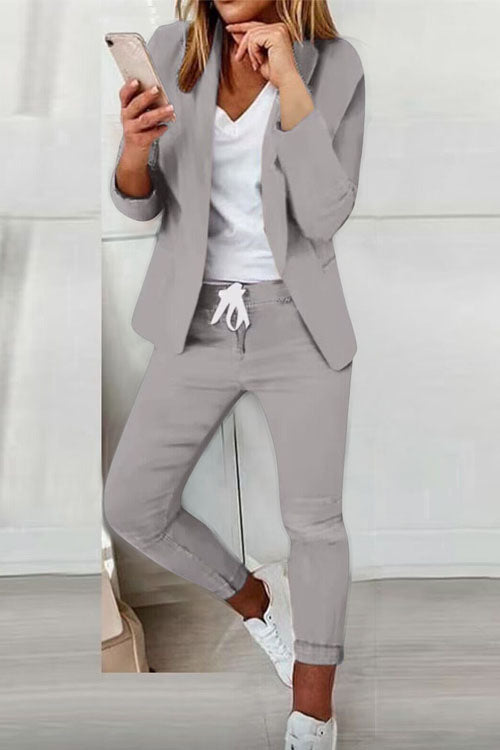 Casual and Fashionable Suit Set-thevervian