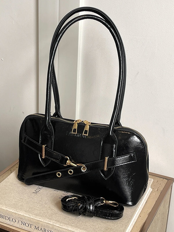 Fashion retro shell handheld shoulder crossbody bag-thevervian