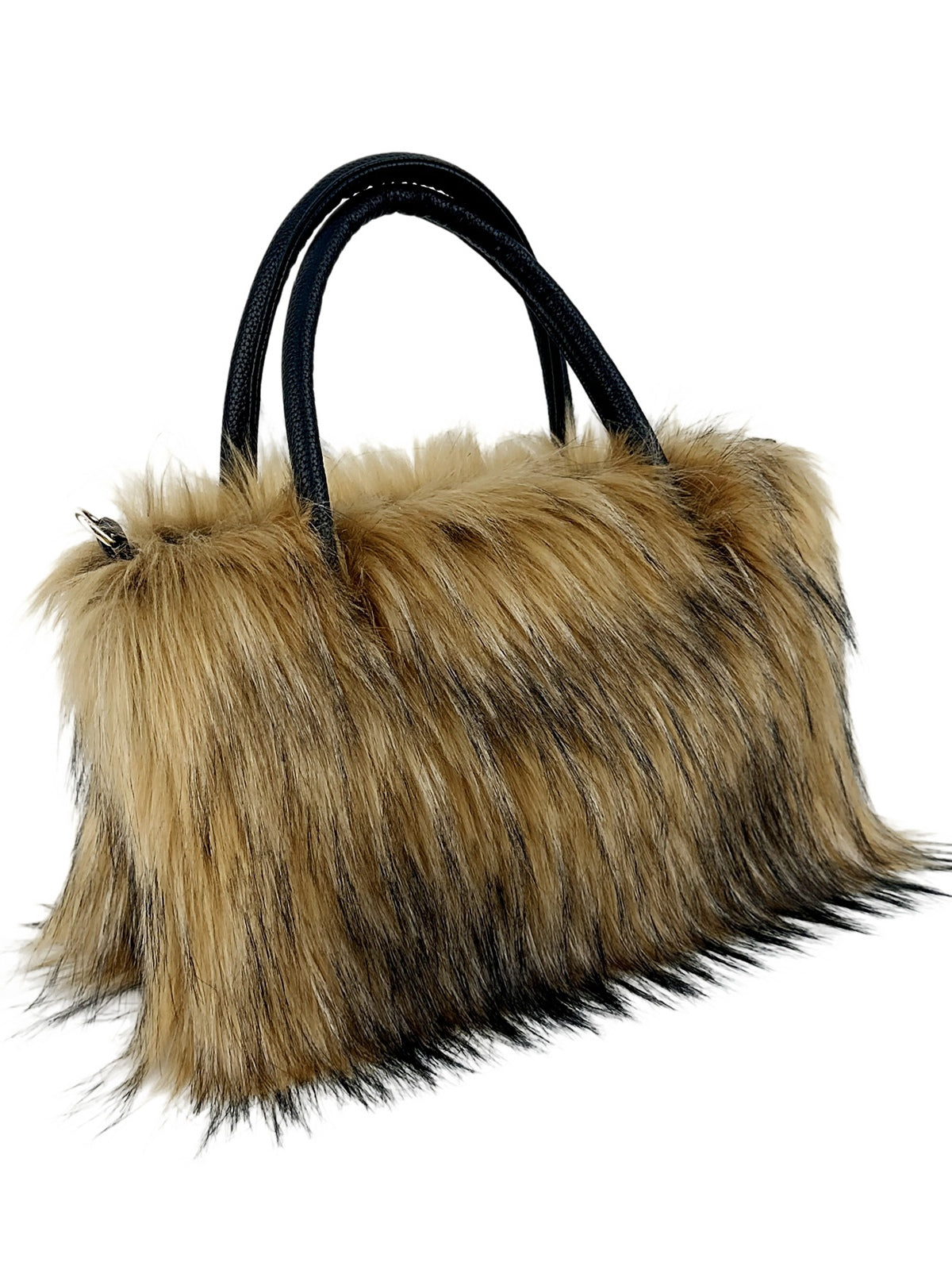 Trendy chain crossbody bag fashionable fur bag-thevervian