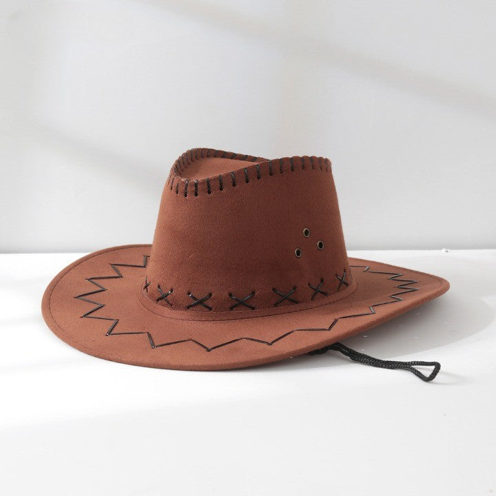 Western cowboy outdoor sun visor knight hat-thevervian