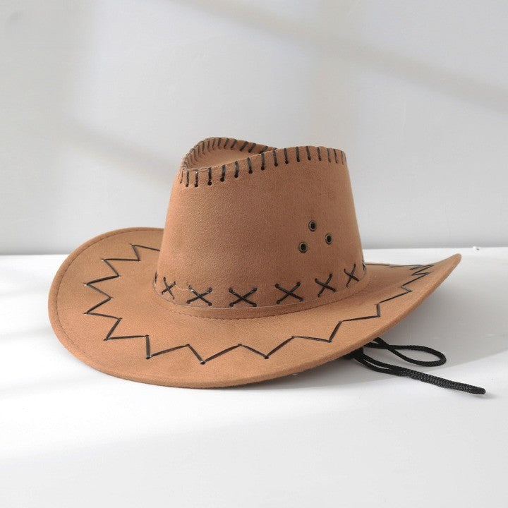Western cowboy outdoor sun visor knight hat-thevervian