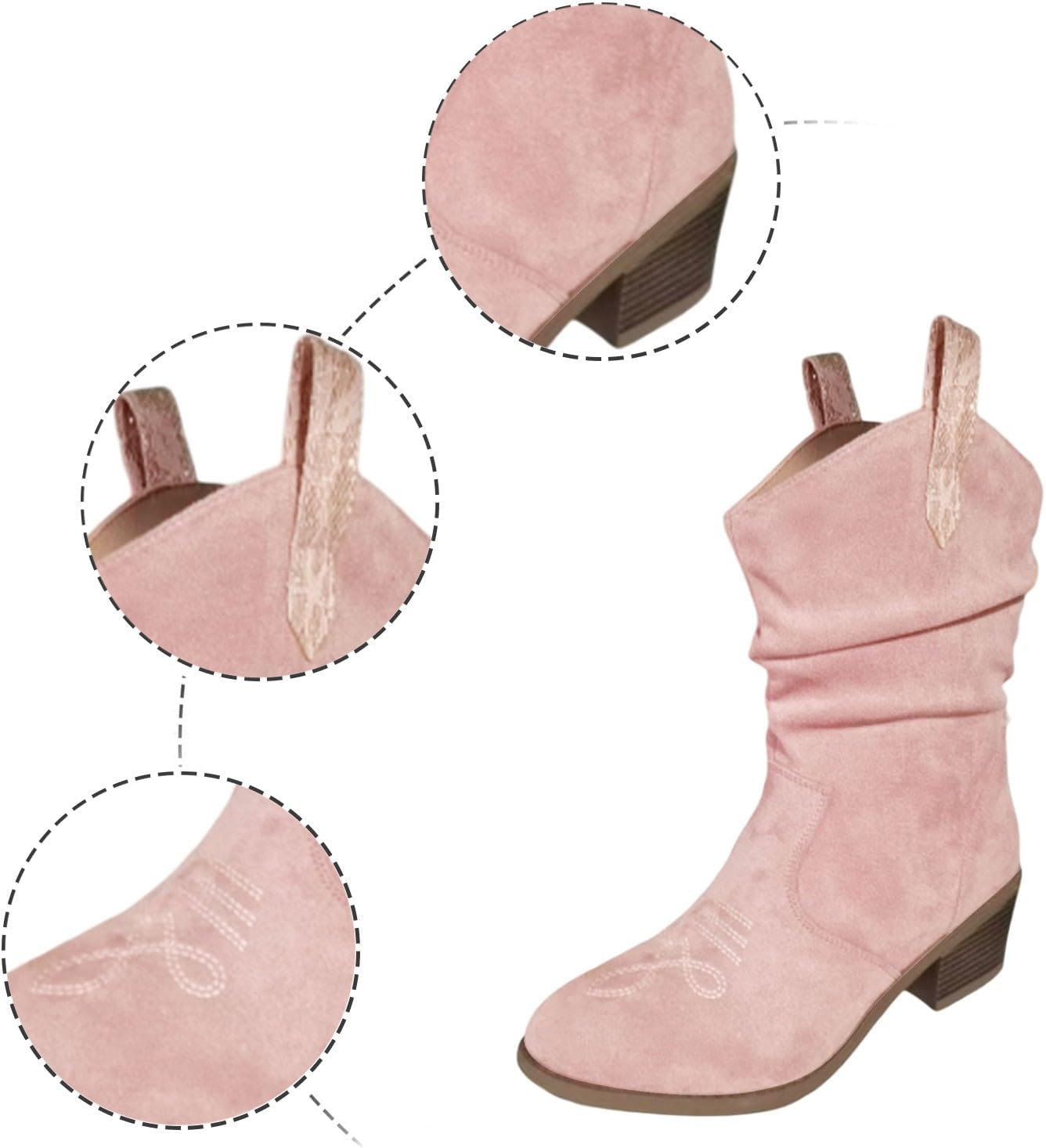 Vintage Western Cowboy Tassel Ankle Boots-thevervian