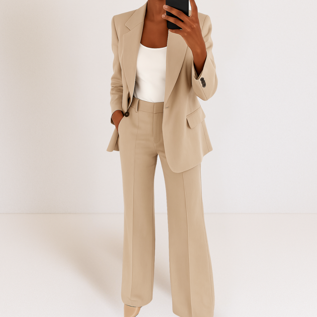 Elegant and Modern Two-piece Suit-thevervian