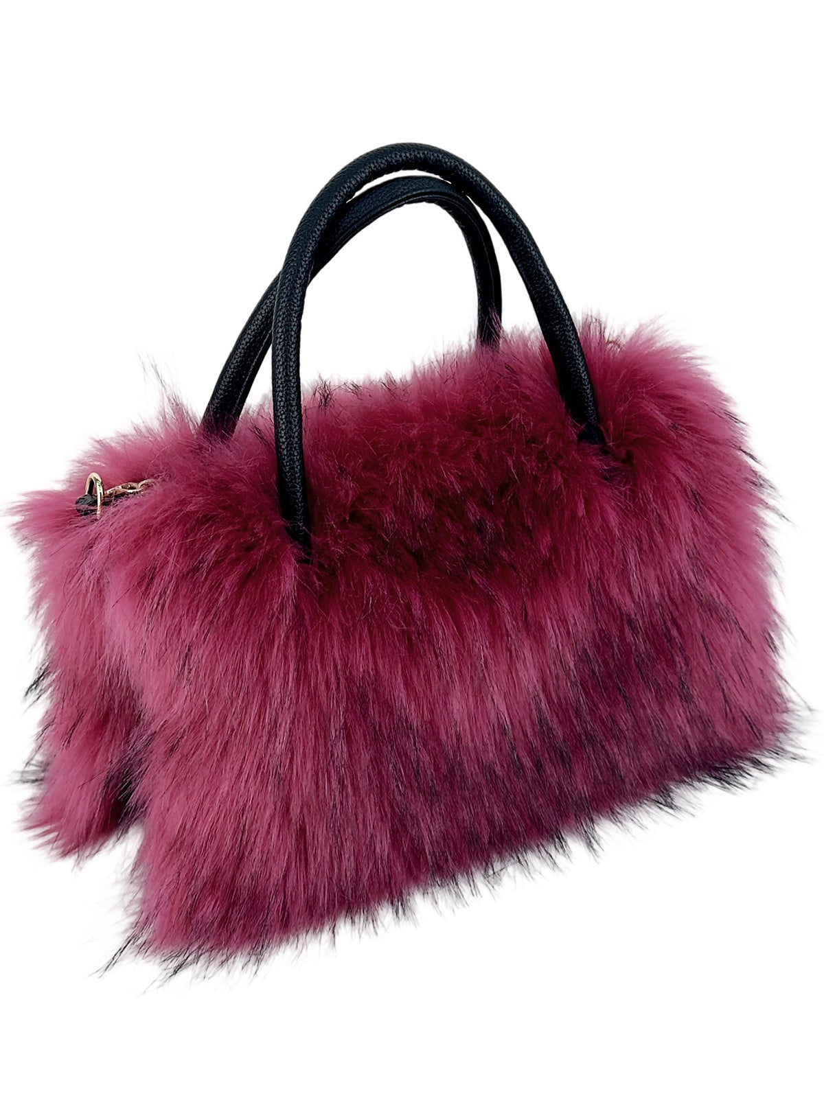 Trendy chain crossbody bag fashionable fur bag-thevervian