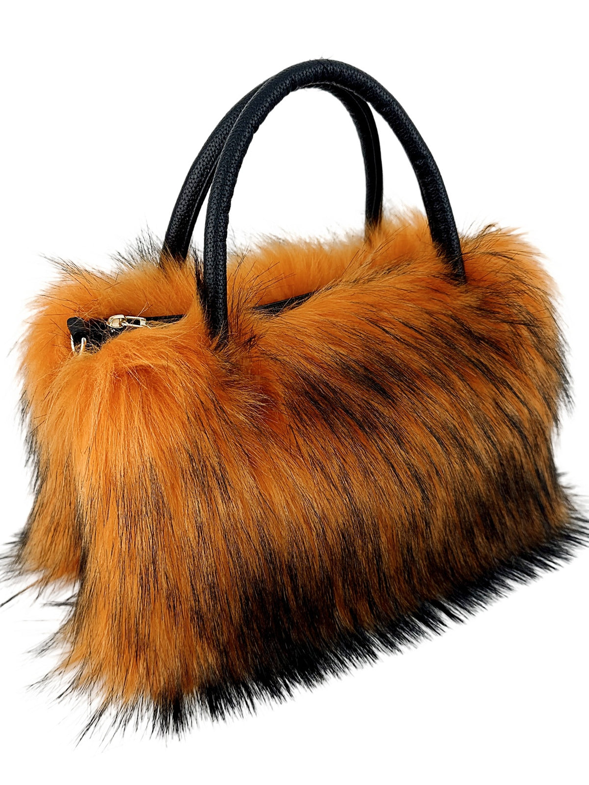 Trendy chain crossbody bag fashionable fur bag-thevervian