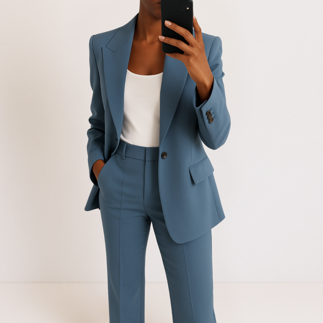 Elegant and Modern Two-piece Suit-thevervian
