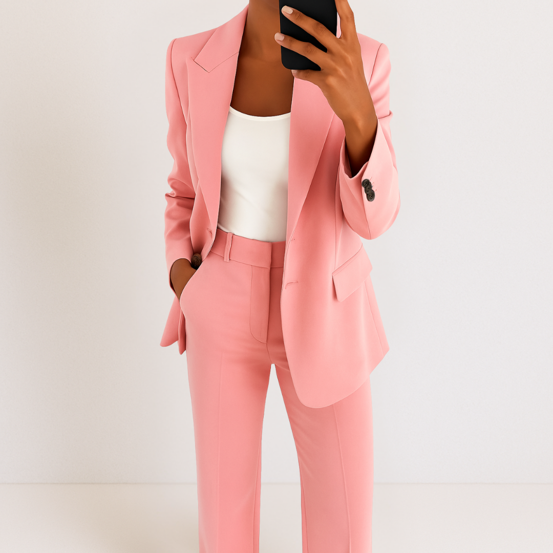 Elegant and Modern Two-piece Suit-thevervian