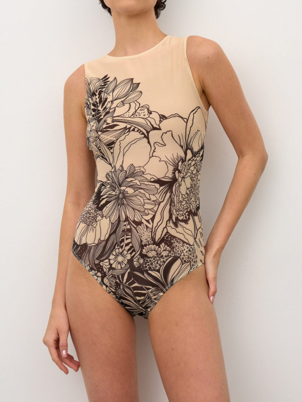Printed quick-drying tight swimsuit-thevervian