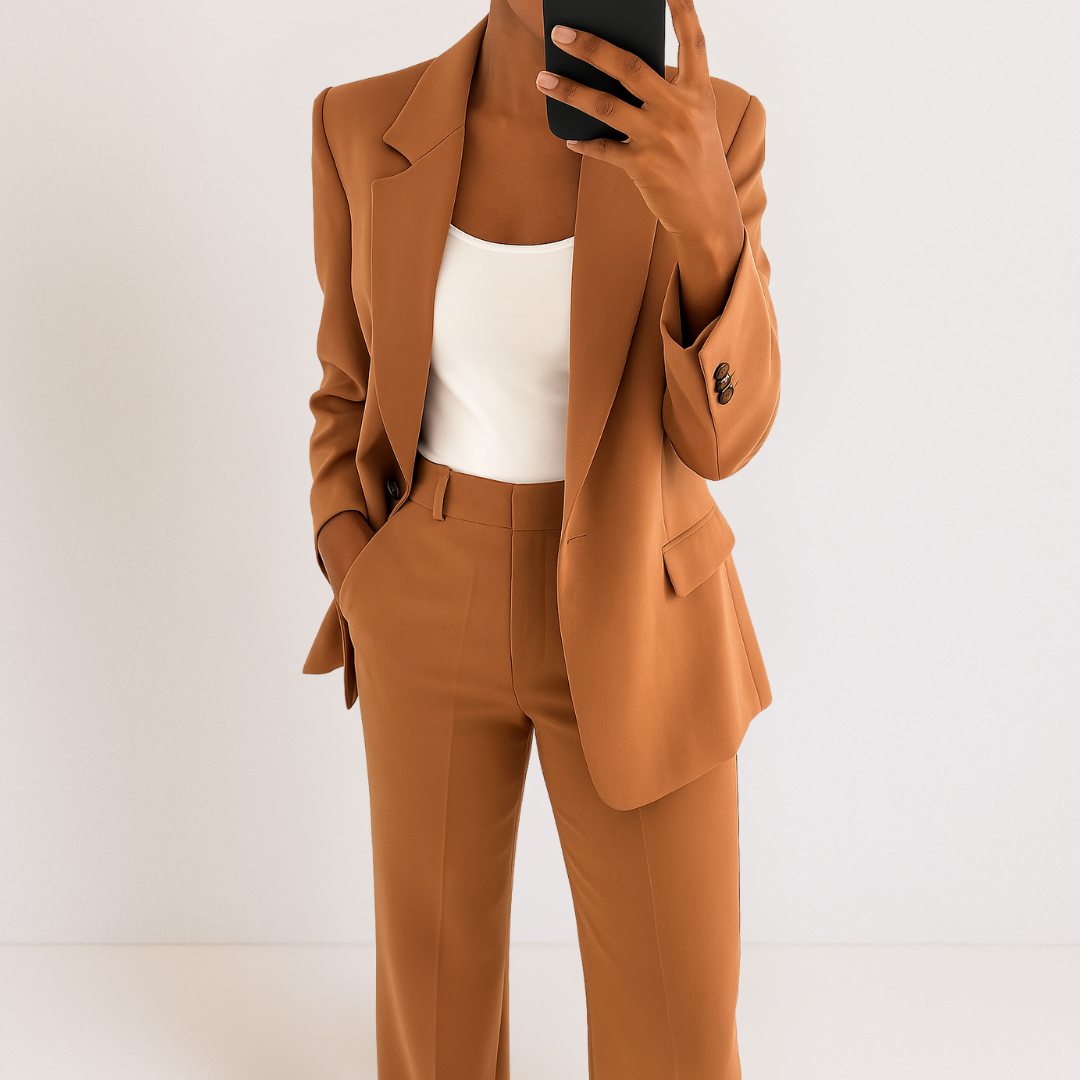 Elegant and Modern Two-piece Suit-thevervian