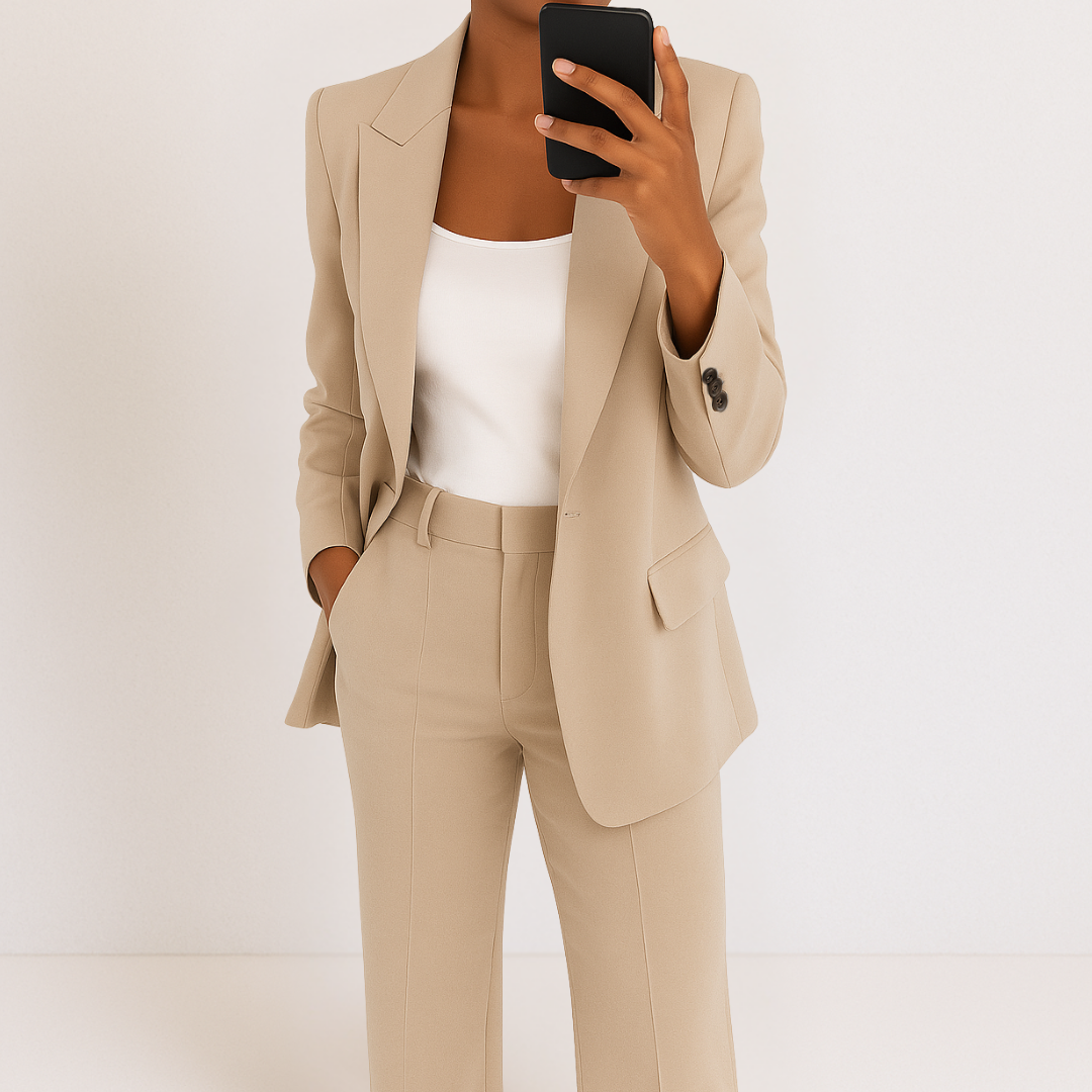 Elegant and Modern Two-piece Suit-thevervian