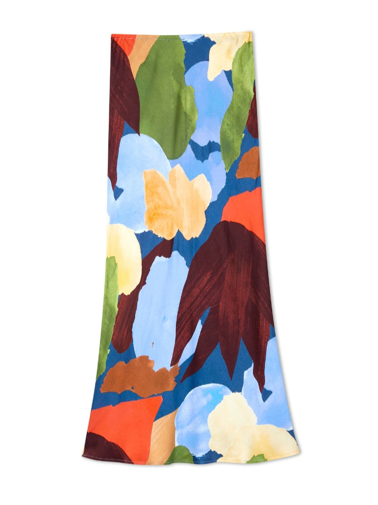 Abstract Geometric Pattern Skirt-thevervian