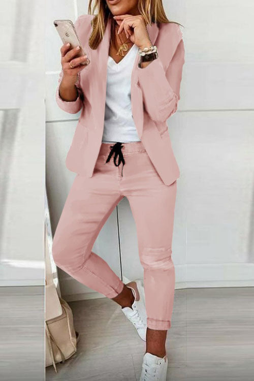 Casual and Fashionable Suit Set-thevervian