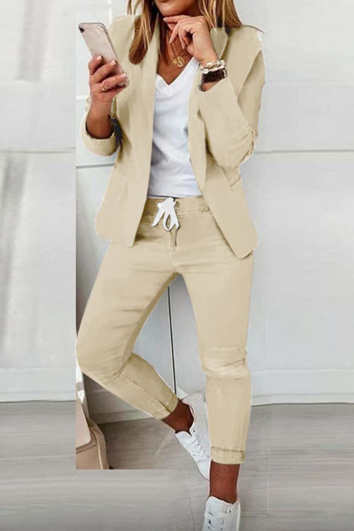 Casual and Fashionable Suit Set-thevervian