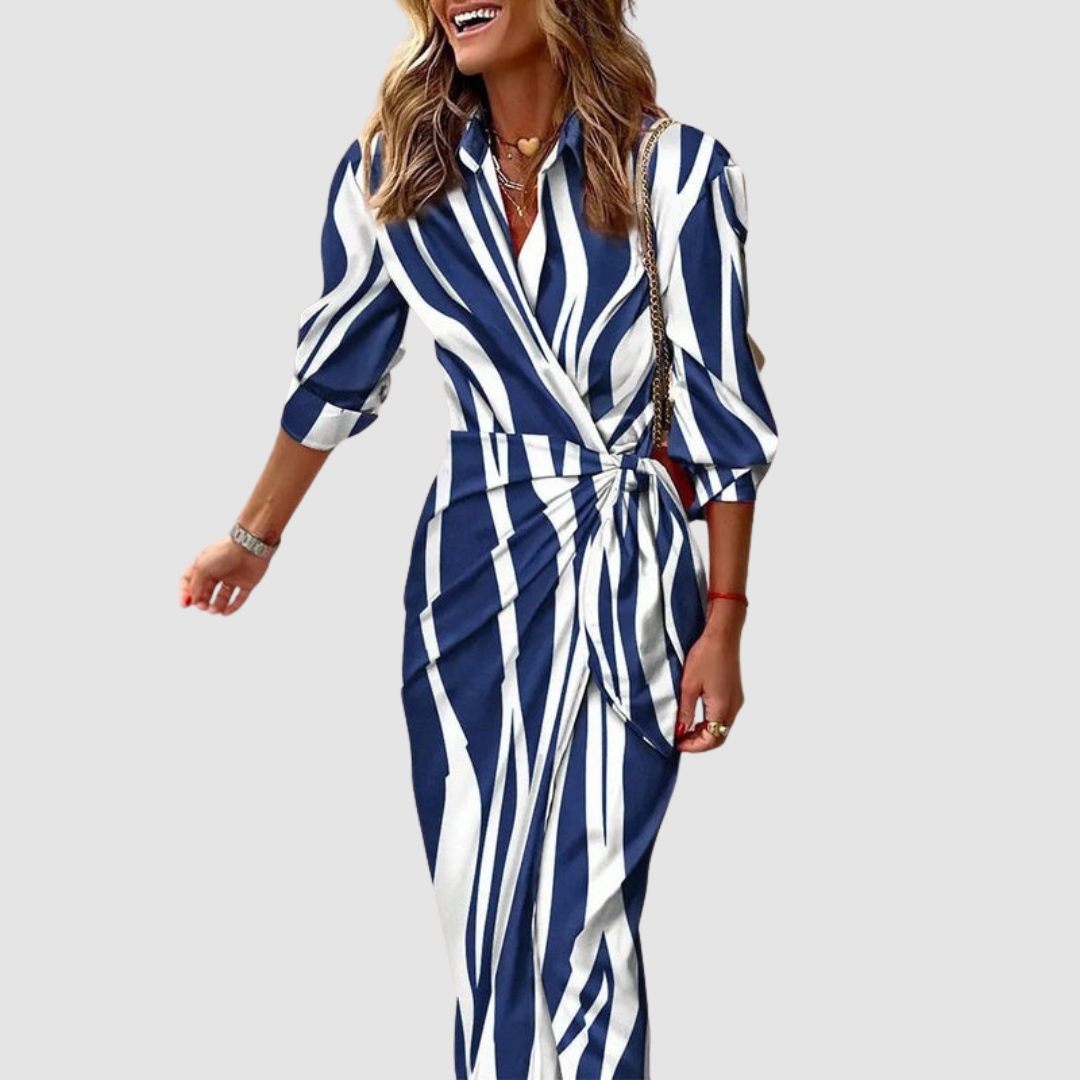 Elegant Striped Dress