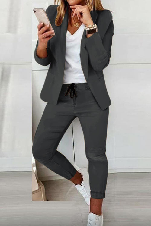 Casual and Fashionable Suit Set-thevervian