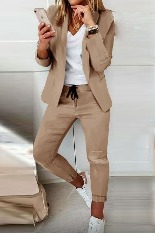 Casual and Fashionable Suit Set-thevervian
