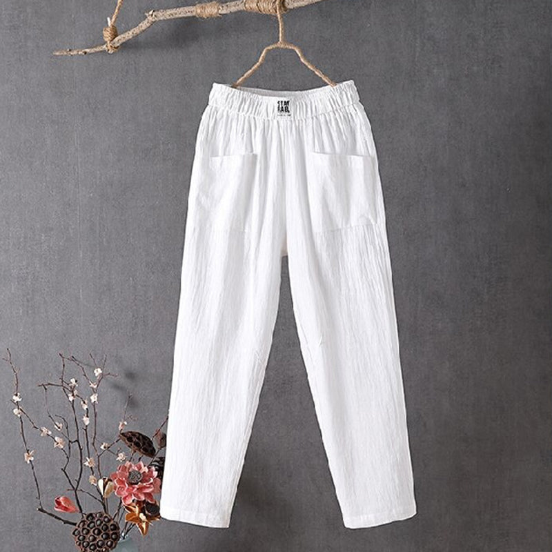 Solid Color Simple Loose Casual Pants-thevervian