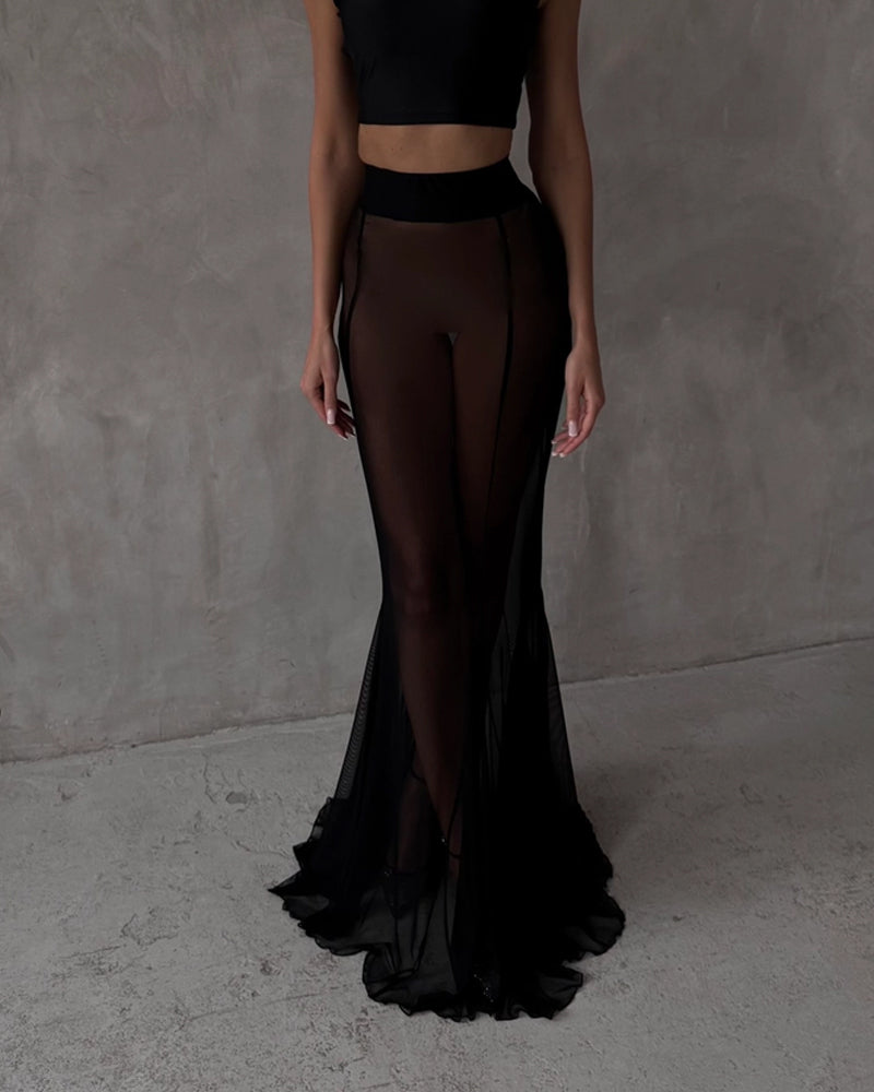 Fashion Jacket & Perspective Skirt Two-Piece Set-thevervian