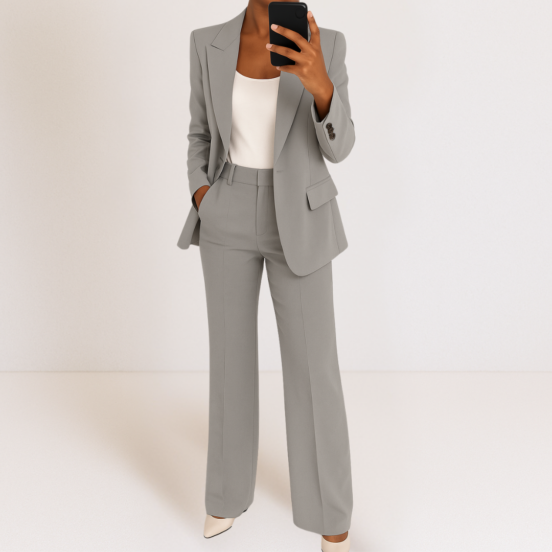 Elegant and Modern Two-piece Suit-thevervian