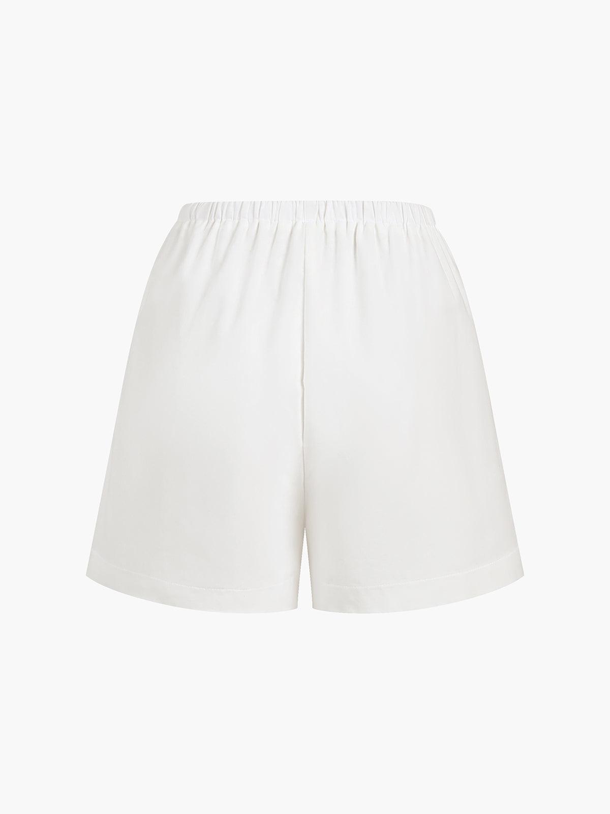 Cotton & Linen Cowgirl Melody Two Piece Shorts Set-thevervian