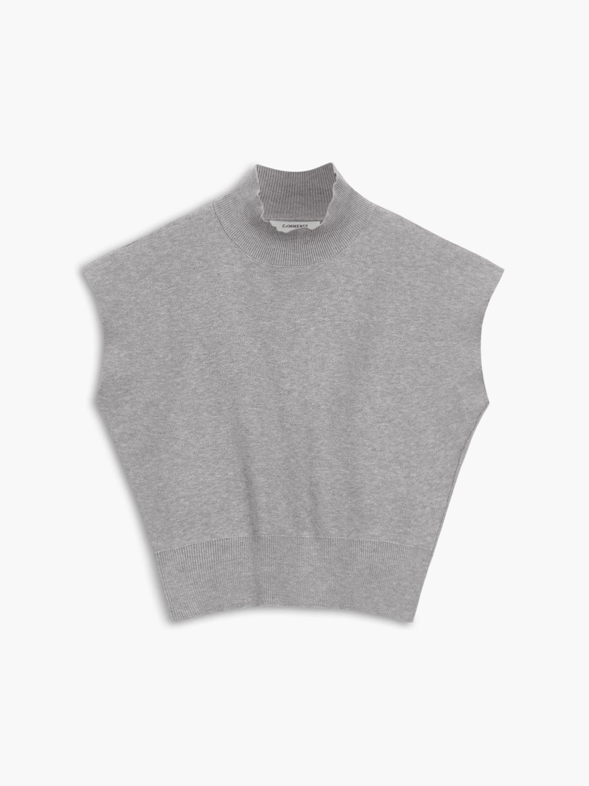 Leisurely Solid Pullover Sweater Vest-thevervian