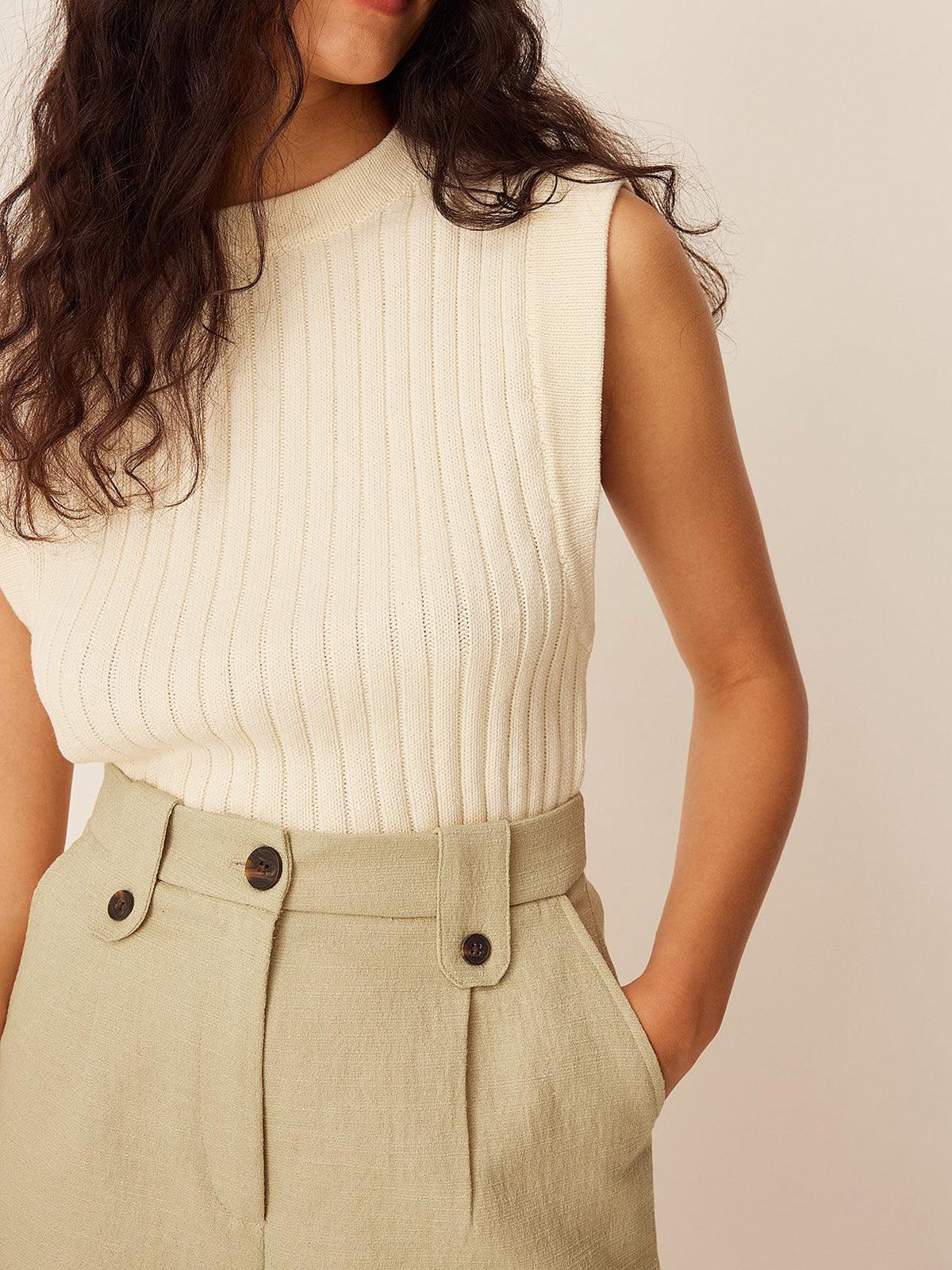 Casual Sweater Vest-thevervian