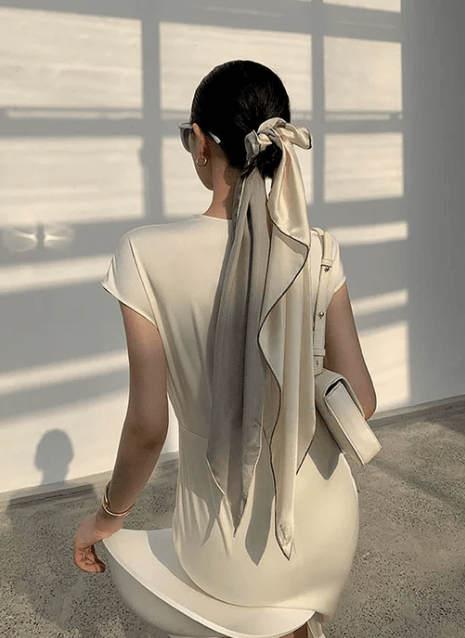 Cap Sleeve Cutout Midi Dress-thevervian