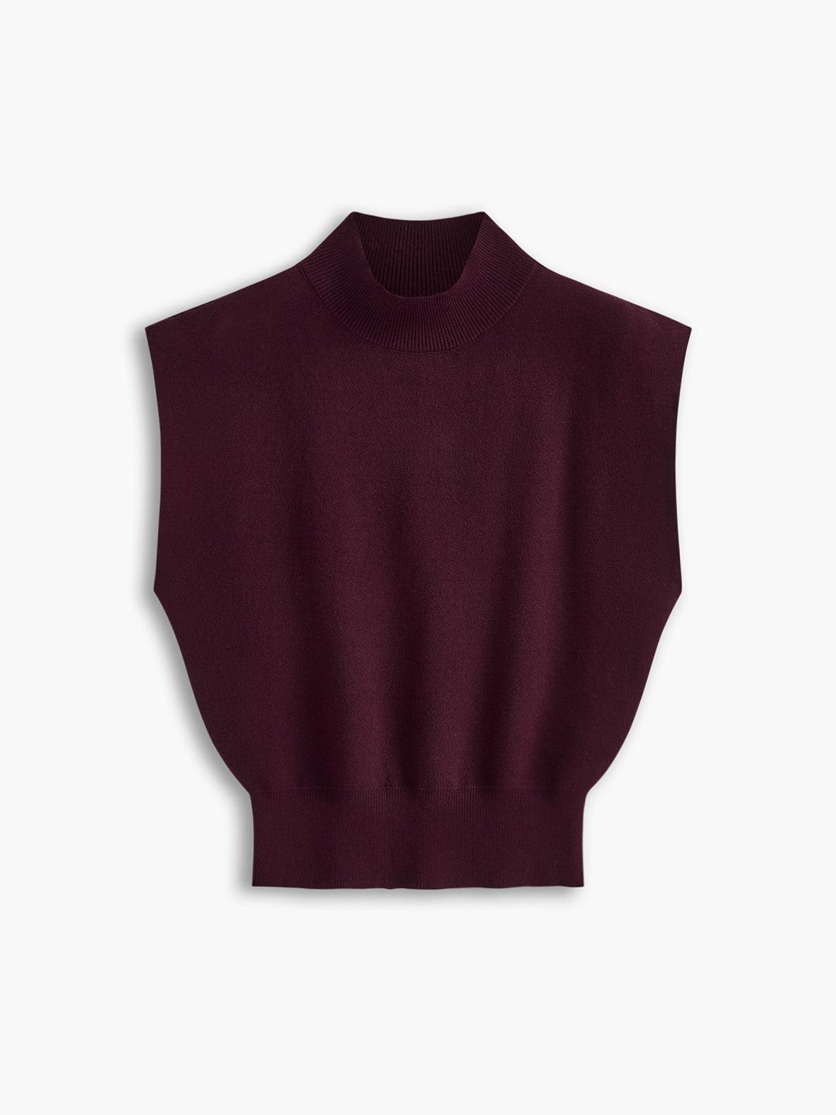 Leisurely Solid Pullover Sweater Vest-thevervian