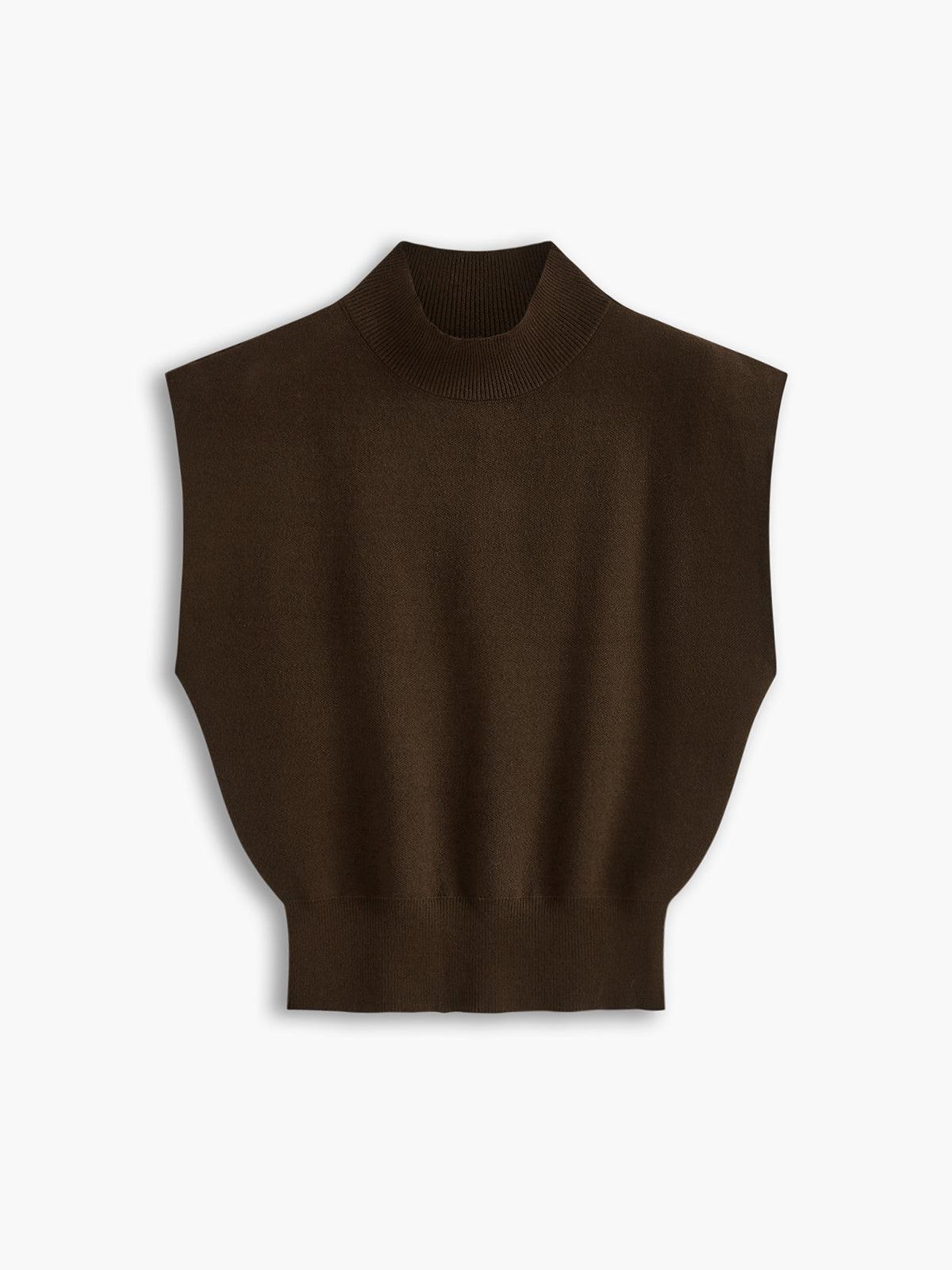 Leisurely Solid Pullover Sweater Vest-thevervian