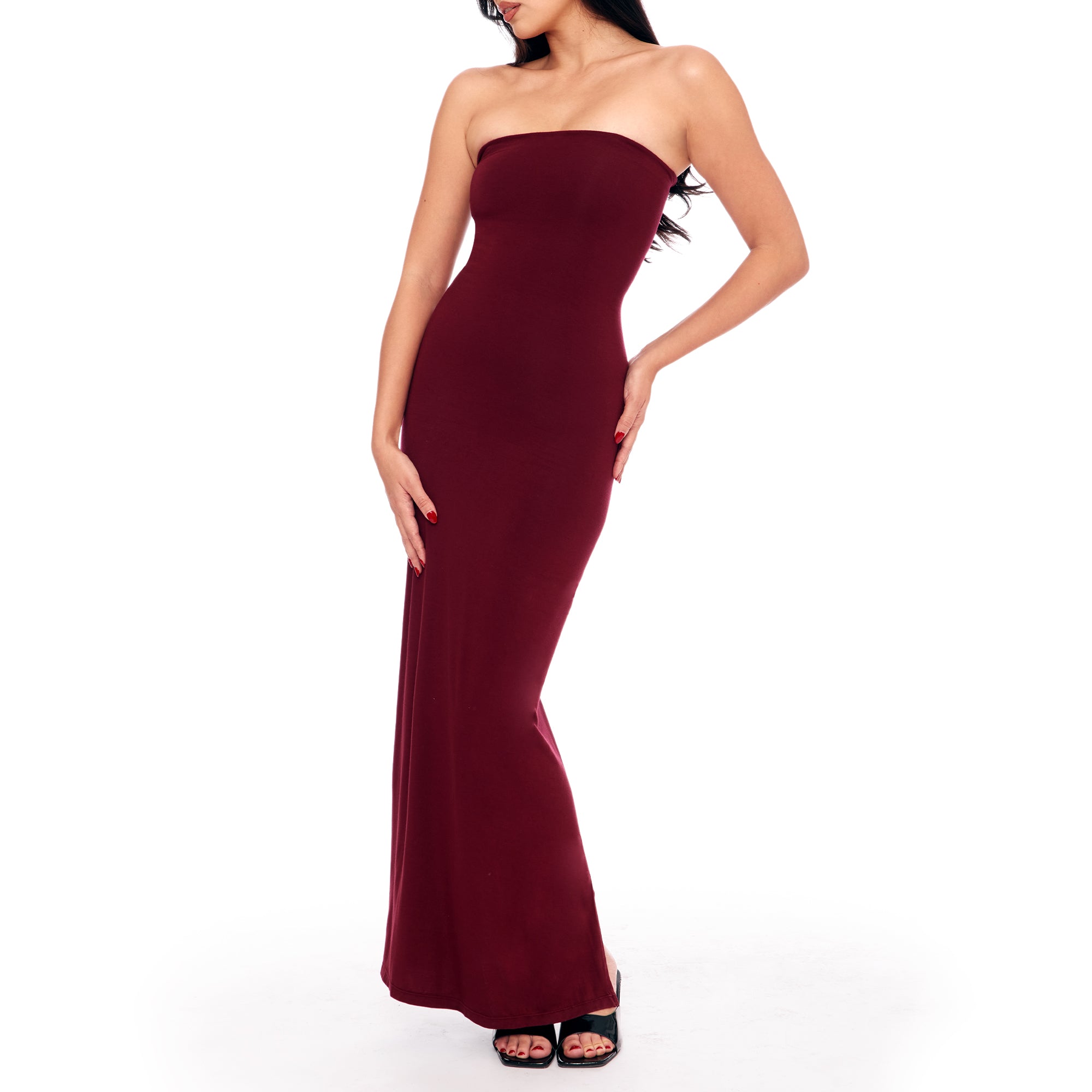 Sculpting Strapless Shapewear Maxi Dress