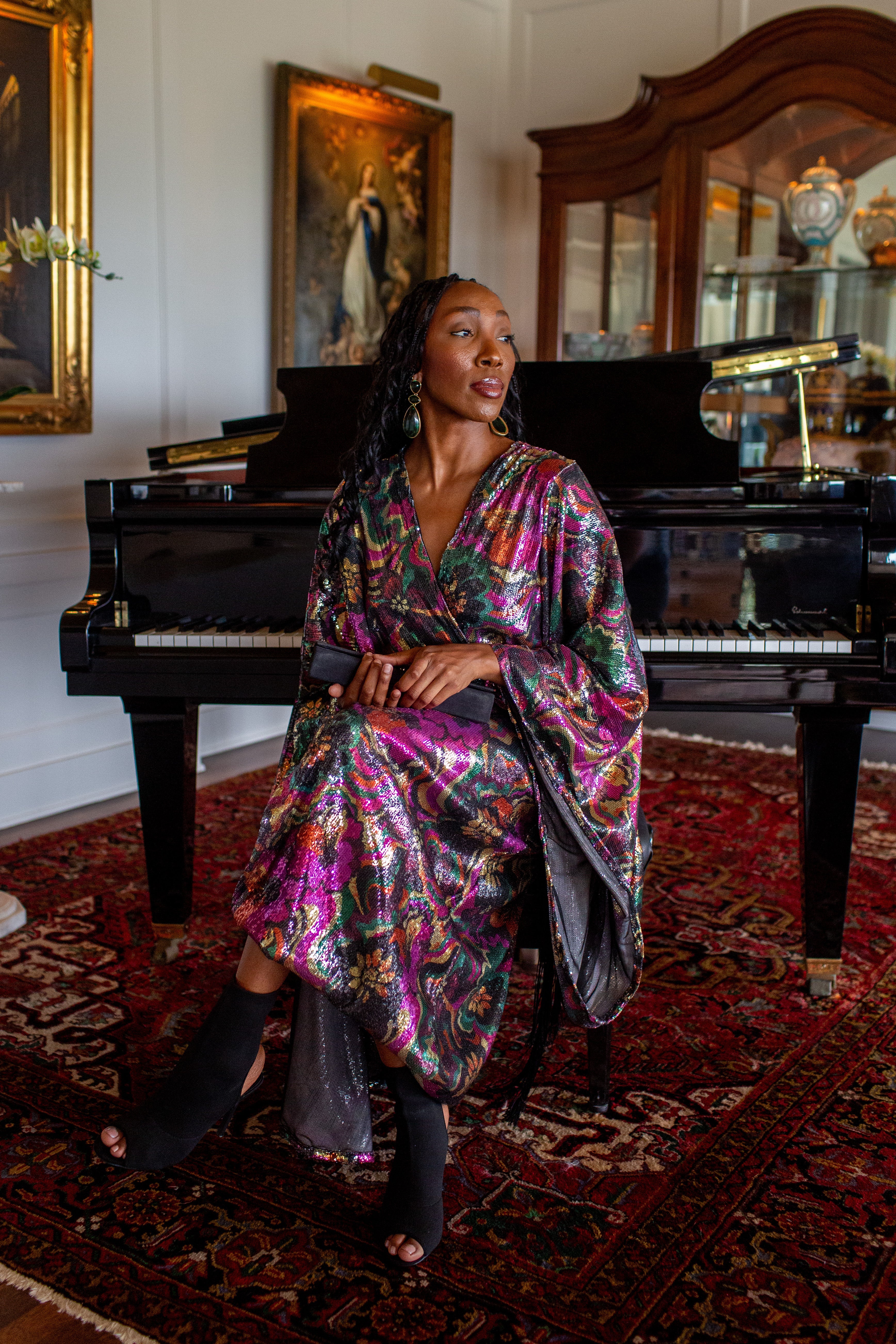 Hysteria Sequin Kimono PRE-ORDER-thevervian