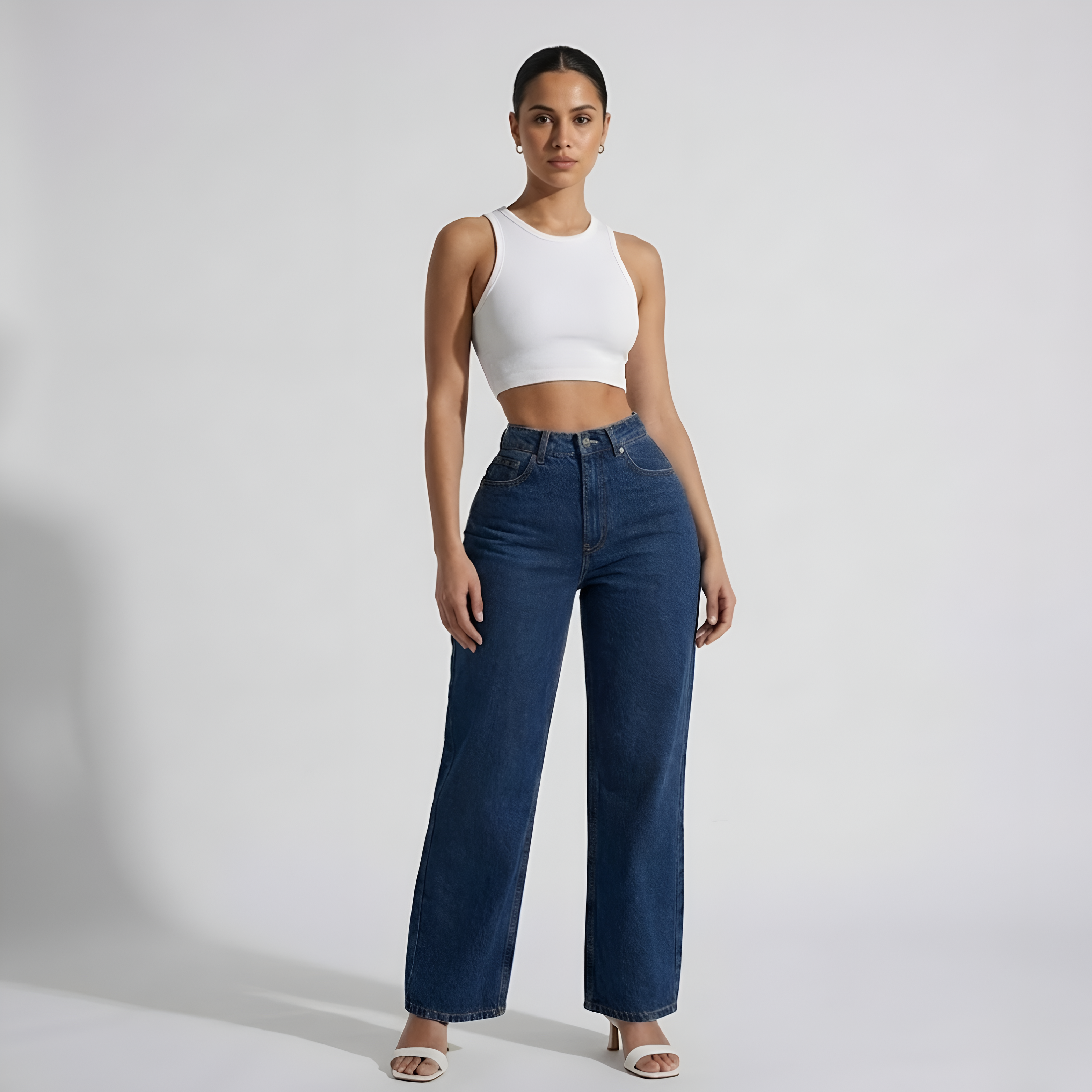 Original Butt Lifting Mid-Low Rise Straight-Leg Jeans