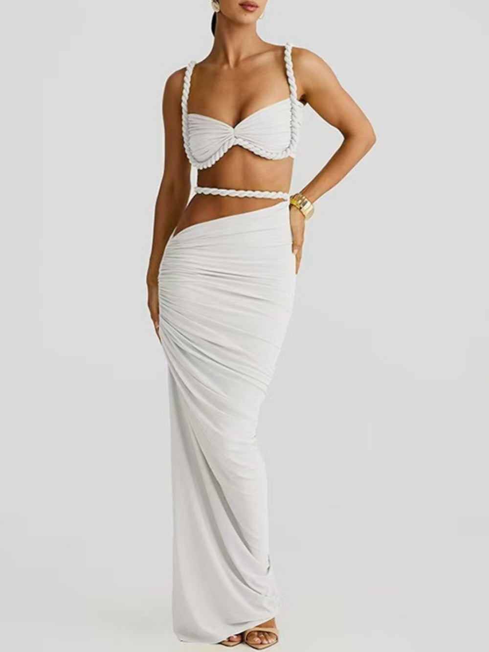 Zenaya Skirt - Pearl Marble-thevervian