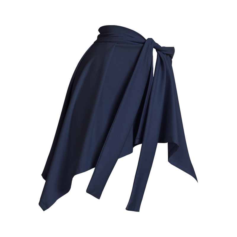 Women's Yoga Wrap-Around Skirt with Modesty Panel – Tie-Strap Anti-Flash Dance Skirt for Ballet, Gym & Outdoor
